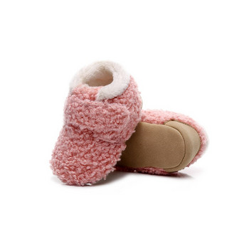 Бебешки обувки Зимни бебета, малки деца, чист памук, новородени до 24 месеца, ежедневни топли, меки подметки, снежни ботуши, обувки за пълзене на малки деца