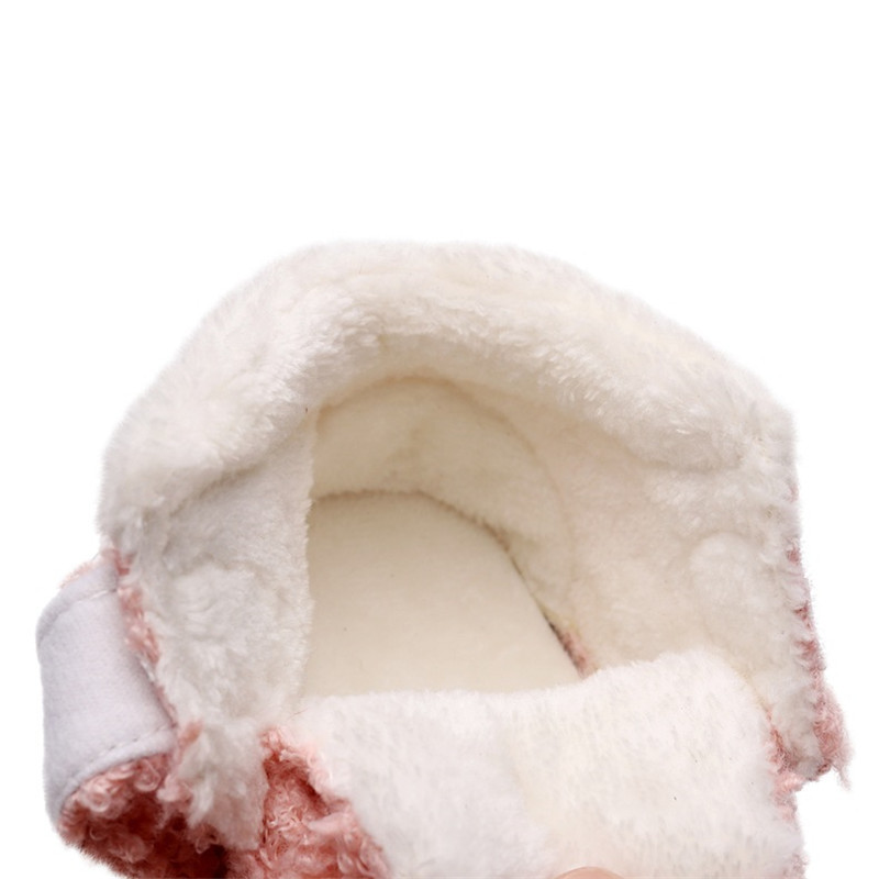 Cipele za bebe Zimske cipele za dojenčad Čisti pamuk za malu djecu Novorođenčad do 24 mjeseca Ležerne tople mekane đonove Čizmice za snijeg za malu djecu Cipele za puzanje