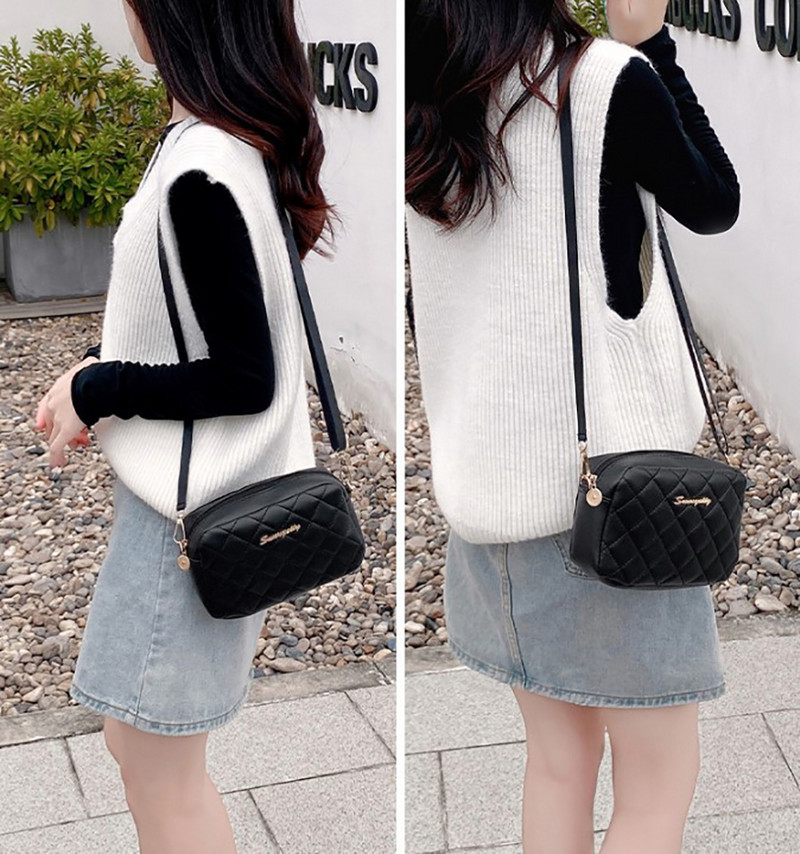 2023 Nová módna dámska malá crossbody kabelka, PU taška cez rameno so zipsom, letná cestovná taška cez rameno