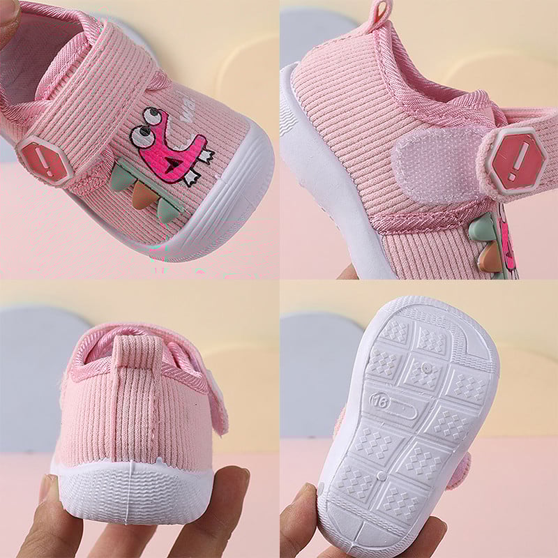 0-36 mesiacov Detské topánky na chôdzu so zvukovým svetlom, dievčatko, ružové roztomilé topánky pre novorodenca a chlapca, mäkké tenisky s kreslenou potlačou