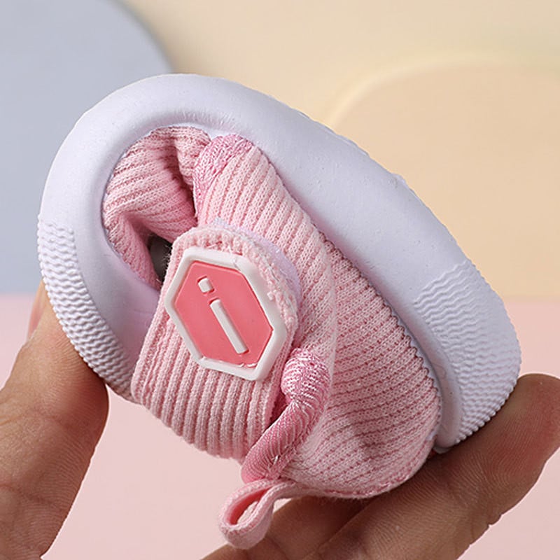 0-36 mesiacov Detské topánky na chôdzu so zvukovým svetlom, dievčatko, ružové roztomilé topánky pre novorodenca a chlapca, mäkké tenisky s kreslenou potlačou