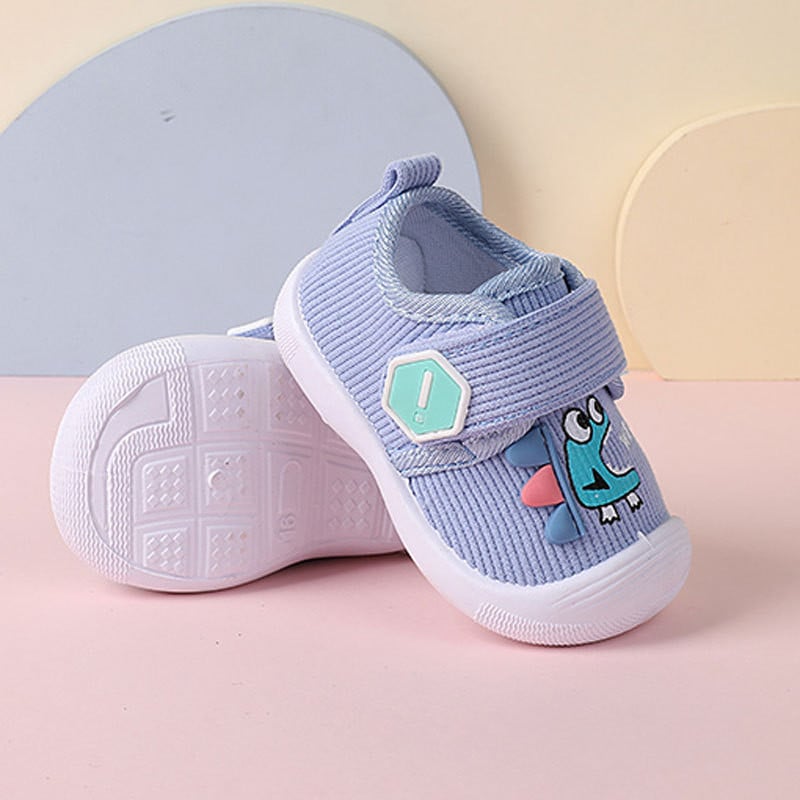 0-36 mesiacov Detské topánky na chôdzu so zvukovým svetlom, dievčatko, ružové roztomilé topánky pre novorodenca a chlapca, mäkké tenisky s kreslenou potlačou