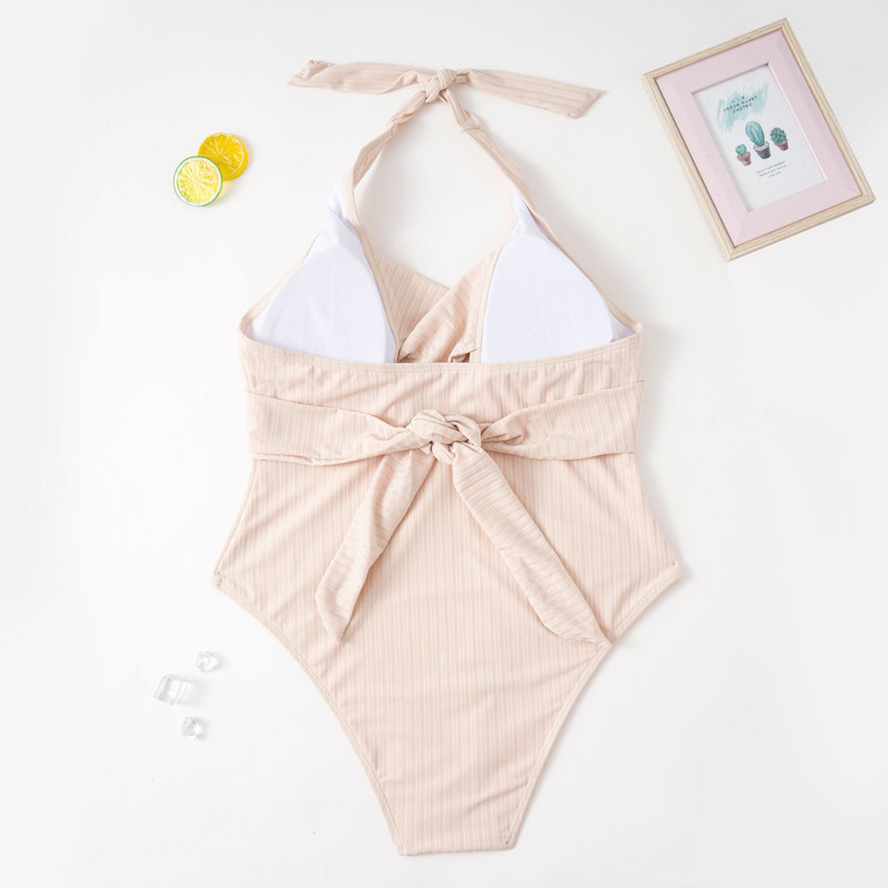 2023 Costum de baie plin mărime mare 4XL femei sexy scobit costum de baie dintr-o bucată costum de baie de plajă seturi de control burtă fără spate