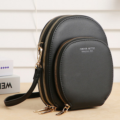 Naiste õlakott Väike Crossbody kott PU naiste suur mobiiltelefoni kott Naiste käekott Kingitus