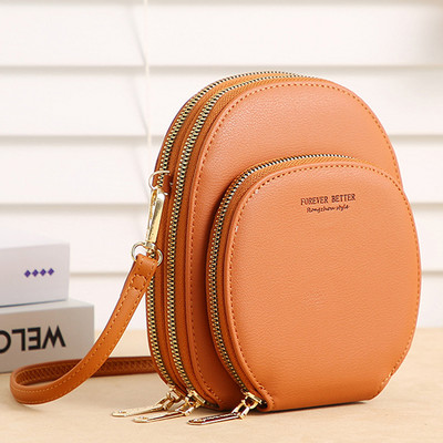 Naiste õlakott Väike Crossbody kott PU naiste suur mobiiltelefoni kott Naiste käekott Kingitus