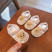Slatki zeko medvjed Baby sandale Dojenčad Dječaci Djevojčice Cipele za hodanje s mekim potplatom Jesen Proljeće Ljeto Prve hodalice za malu djecu od 0-18M
