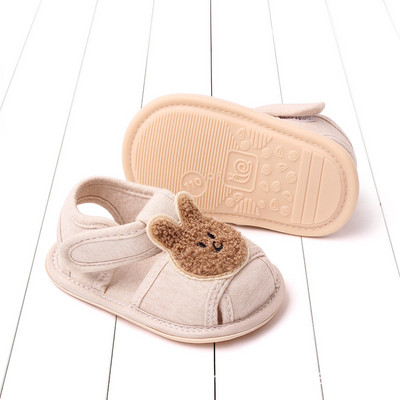 Slatki zeko medvjed Baby sandale Dojenčad Dječaci Djevojčice Cipele za hodanje s mekim potplatom Jesen Proljeće Ljeto Prve hodalice za malu djecu od 0-18M