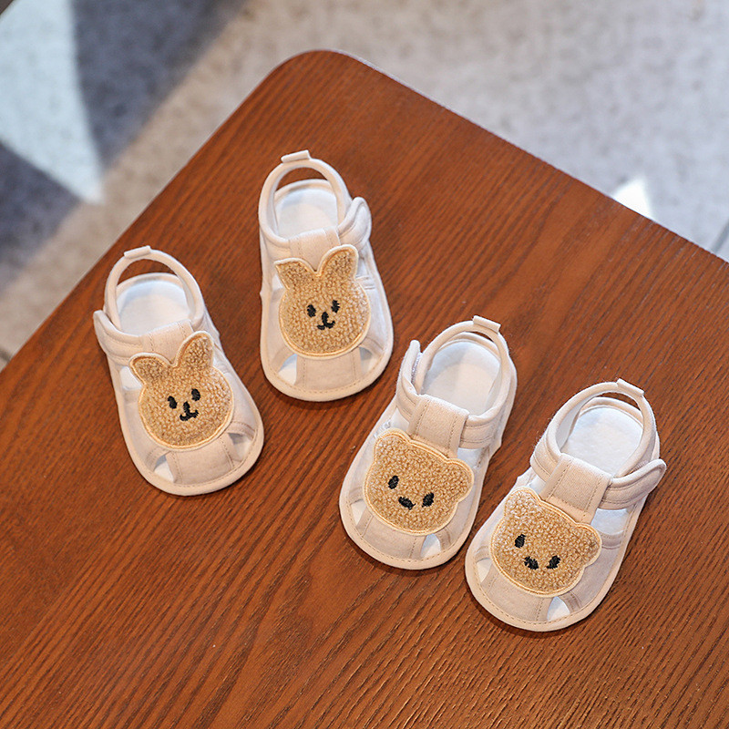Slatki zeko medvjed Baby sandale Dojenčad Dječaci Djevojčice Cipele za hodanje s mekim potplatom Jesen Proljeće Ljeto Prve hodalice za malu djecu od 0-18M