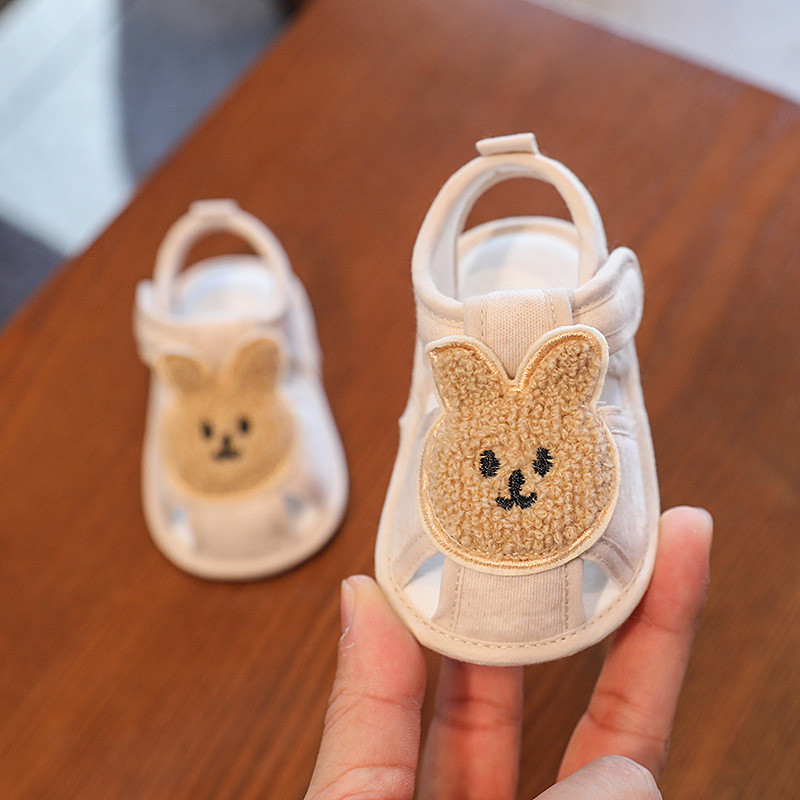 Slatki zeko medvjed Baby sandale Dojenčad Dječaci Djevojčice Cipele za hodanje s mekim potplatom Jesen Proljeće Ljeto Prve hodalice za malu djecu od 0-18M