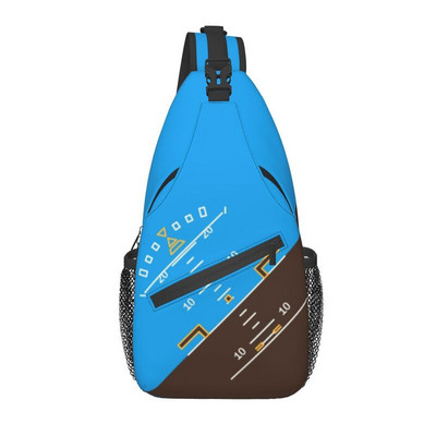 Born To Fly Flight Pilot Sling Piept Geantă Flying Aviator Aviator Crossbody Umăr Rucsac pentru bărbați Rucsac de zi de călătorie