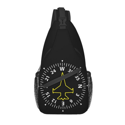 Born To Fly Flight Pilot Sling Piept Geantă Flying Aviator Aviator Crossbody Umăr Rucsac pentru bărbați Rucsac de zi de călătorie