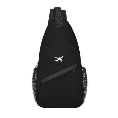 Born To Fly Flight Pilot Sling Piept Geantă Flying Aviator Aviator Crossbody Umăr Rucsac pentru bărbați Rucsac de zi de călătorie