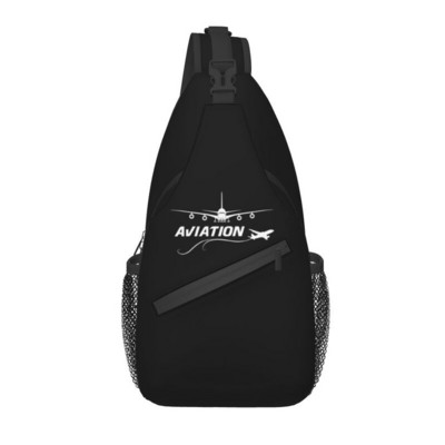 Born To Fly Flight Pilot Sling Piept Geantă Flying Aviator Aviator Crossbody Umăr Rucsac pentru bărbați Rucsac de zi de călătorie