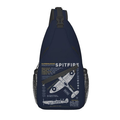 Born To Fly Flight Pilot Sling Piept Geantă Flying Aviator Aviator Crossbody Umăr Rucsac pentru bărbați Rucsac de zi de călătorie