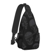 Bones Skeleton Souls Crossbody kott Sport Skulls Rindkotti Unisex Naised Mehed Mood Õla seljakotid Reisimine