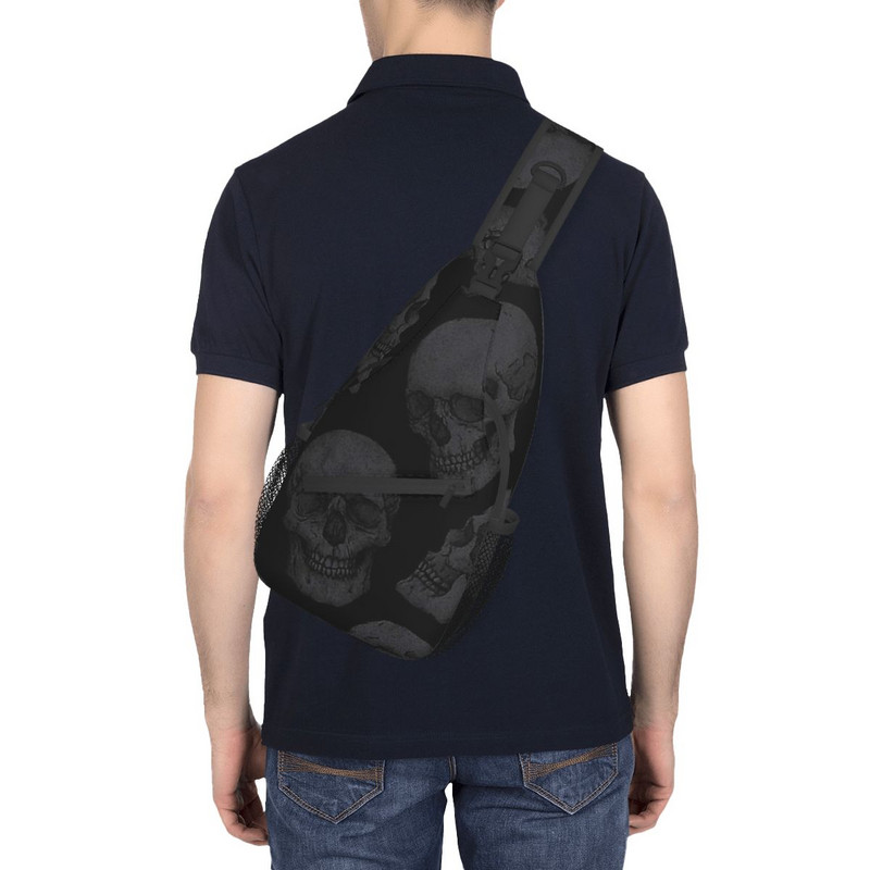Bones Skeleton Souls Crossbody kott Sport Skulls Rindkotti Unisex Naised Mehed Mood Õla seljakotid Reisimine