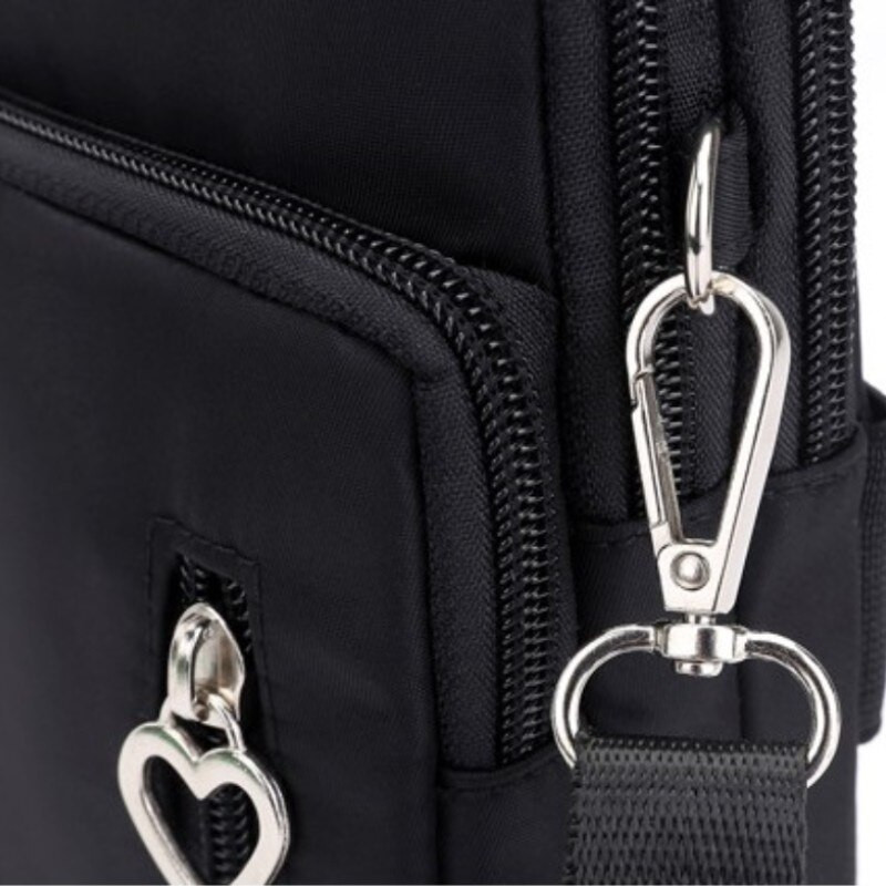 Uus 3-kihiline mini mobiiltelefoni käekott koos randme võtmete hoiustamiskottidega naistele Ristkere kotid naistele