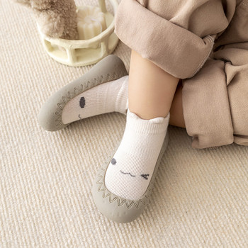 Бебешки чорапи Обувки Бебешки сладки анимационни обувки Деца Момчета Гумена подметка Детски подови маратонки Малки момичета Първи обувки за проходилка за новородени
