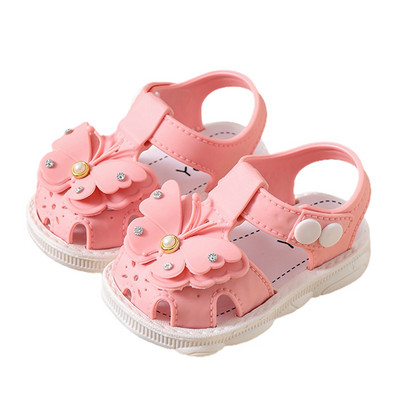 Vastsündinud beebile Tüdrukute sandaalid Suvised Bowknot Kingad Libisemisvastane Pehme Tald Sandaalid Imikutele Jalutatavate Väikelaste Kingade Aksessuaarid
