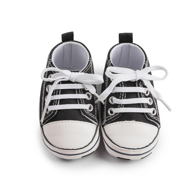 KIDSUN Pantofi de pânză pentru bebeluși, băieți, fete, pantofi, primii plimbări, sugari, copii mici, anti-alunecare, nou-născut, 0-18 luni