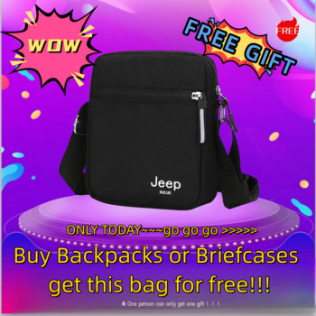 JEEP BULUO Висококачествена мъжка свръхлека раница за мъже Мека модна ученическа раница Лаптоп Водоустойчиви пътни чанти за пазаруване Горещи