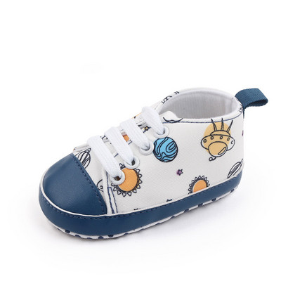 Detské topánky pre prvé chodítka s kreslenými postavičkami, dievčatám a chlapcom, batoľatám 0-18 mesiacov, s mäkkou podrážkou, pohodlné.