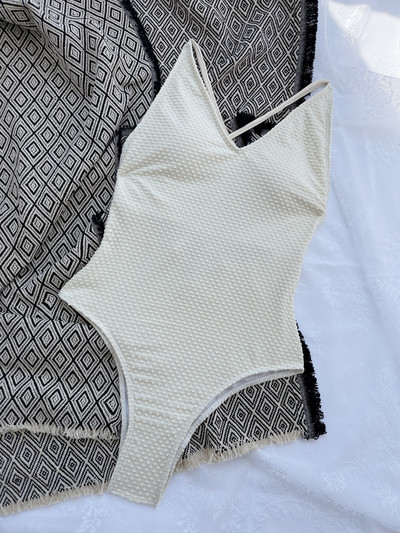 Seksi jednodijelni jednodijelni bijeli crni kupaći kostim 2023. Ženski kupaći kostim s ukrštenim križnim kostimom na vezanje bez leđa Mikro bikini