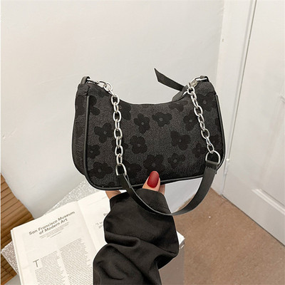 Ženska modna torba ispod pazuha s printom za 2023. Mala jednostavna ležerna skitnica Torbe na rame Ručne torbe Marka kvačila s patentnim zatvaračem