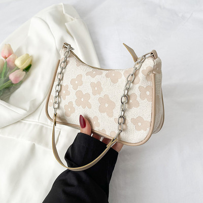 Ženska modna torba ispod pazuha s printom za 2023. Mala jednostavna ležerna skitnica Torbe na rame Ručne torbe Marka kvačila s patentnim zatvaračem