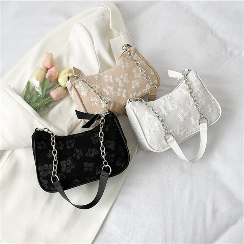 Ženska modna torba ispod pazuha s printom za 2023. Mala jednostavna ležerna skitnica Torbe na rame Ručne torbe Marka kvačila s patentnim zatvaračem