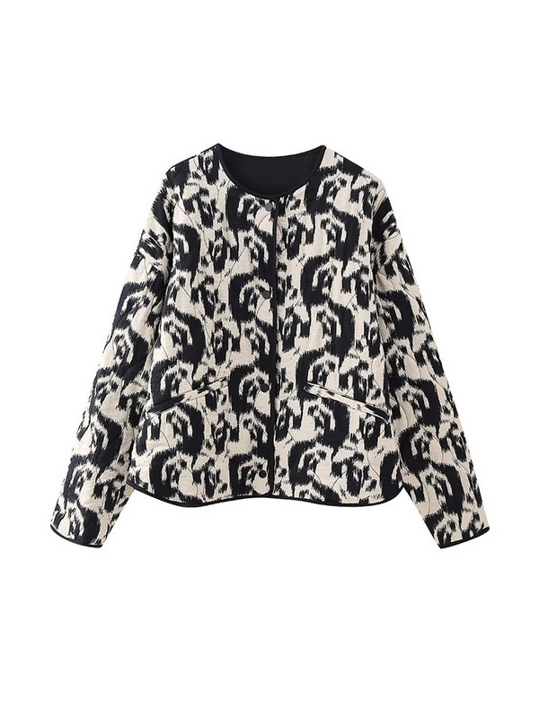 TELLHONEY Ținute la modă pentru femei, cu decolteu în formă de O, cu un singur piept, cu fermoar în față, pantaloni largi, cu dantelă, cu imprimeu casual Set două piese