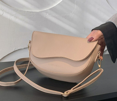 Ženske modne PU kožne torbe na rame Retro jednobojna torba ispod pazuha Ležerne ženske torbe