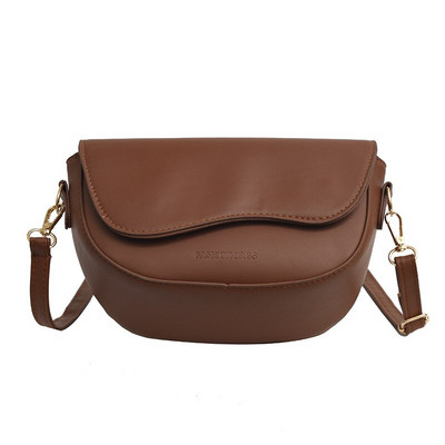 Ženske modne PU kožne torbe na rame Retro jednobojna torba ispod pazuha Ležerne ženske torbe