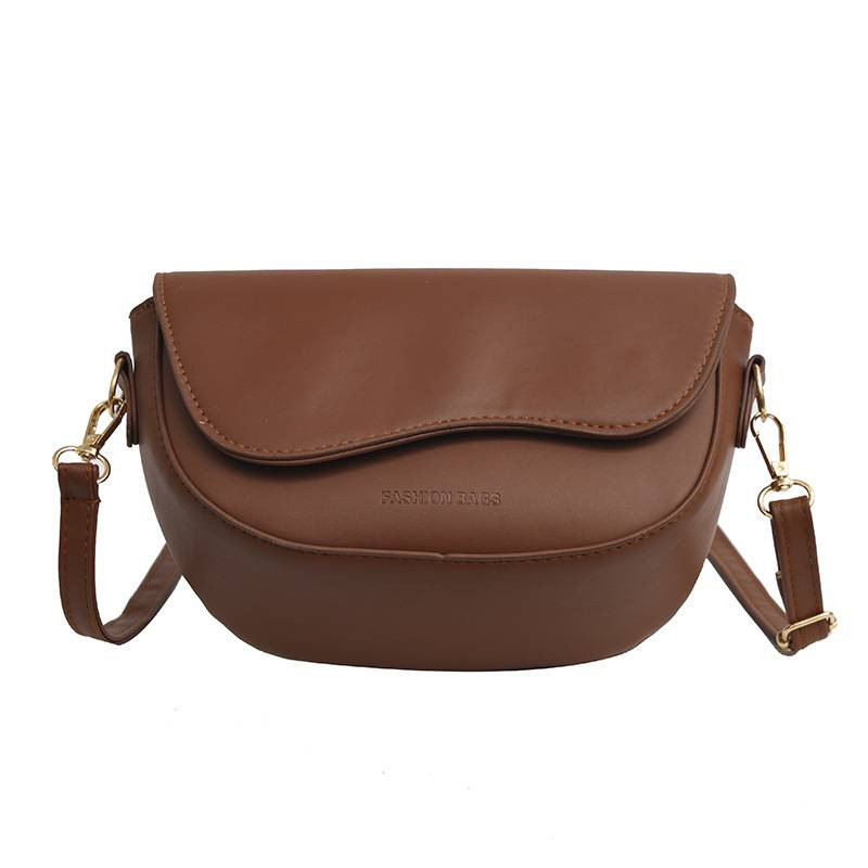 Ženske modne PU kožne torbe na rame Retro jednobojna torba ispod pazuha Ležerne ženske torbe