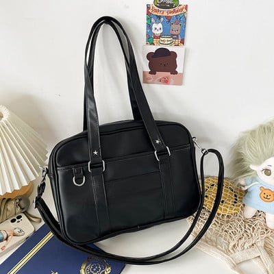 Kuum Jaapani JK kott Naiste keskkooliõpilaste vormikott PU nahast õlakott Naiste lihtsad käekotid Crossbody kotid Itabag