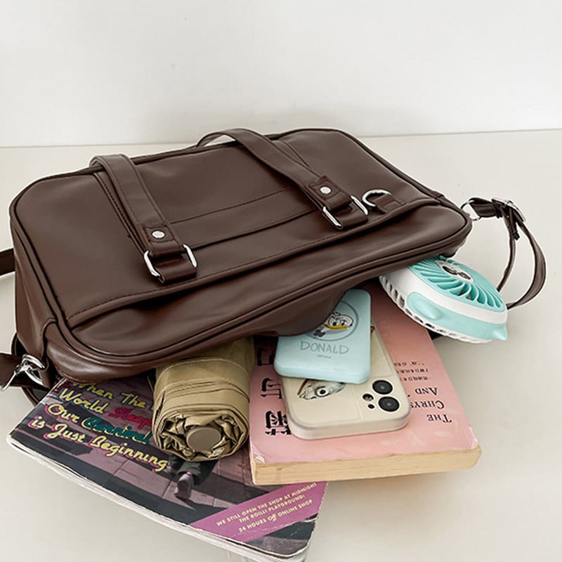 Kuum Jaapani JK kott Naiste keskkooliõpilaste vormikott PU nahast õlakott Naiste lihtsad käekotid Crossbody kotid Itabag