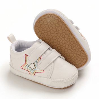 Обувки за новородено, малко дете Мъжки бебешки стъпаловидни предни обувки PU женски бебешки ежедневни обувки с мокасини, неплъзгащи се класически бебешки обувки