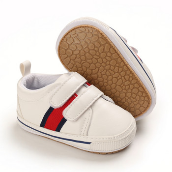 Обувки за новородено, малко дете Мъжки бебешки стъпаловидни предни обувки PU женски бебешки ежедневни обувки с мокасини, неплъзгащи се класически бебешки обувки