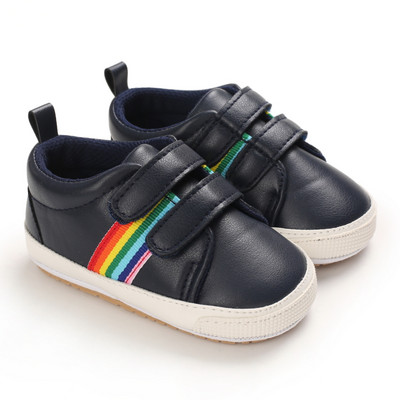 Újszülött kisgyermek cipők Férfi Baby Step Front cipők PU női baba alkalmi mokaszin cipők csúszásmentes klasszikus babacipők