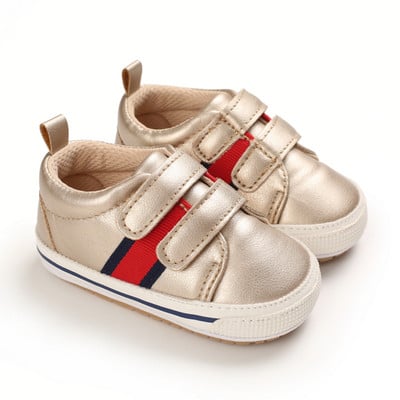 Újszülött kisgyermek cipők Férfi Baby Step Front cipők PU női baba alkalmi mokaszin cipők csúszásmentes klasszikus babacipők