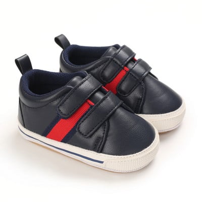 Újszülött kisgyermek cipők Férfi Baby Step Front cipők PU női baba alkalmi mokaszin cipők csúszásmentes klasszikus babacipők