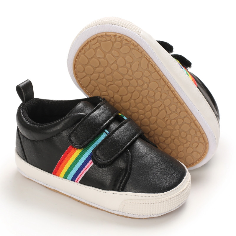 Újszülött kisgyermek cipők Férfi Baby Step Front cipők PU női baba alkalmi mokaszin cipők csúszásmentes klasszikus babacipők