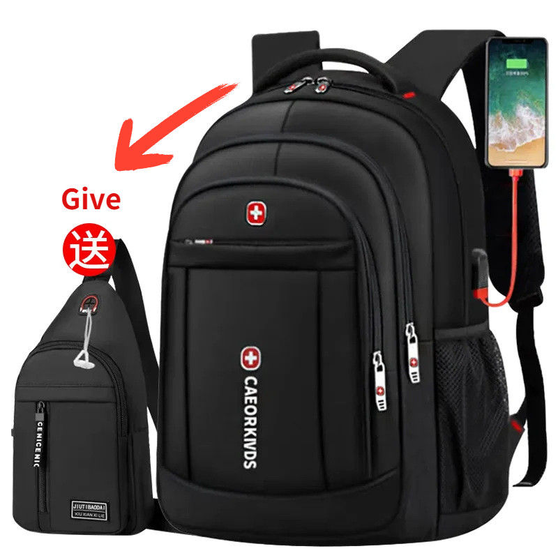 Rucsacuri de capacitate mare Rucsaci pentru laptop pentru bărbați Genți de călătorie ușoare, impermeabile, Genți de școală Geanta de afaceri Rucsac mare pentru bărbați