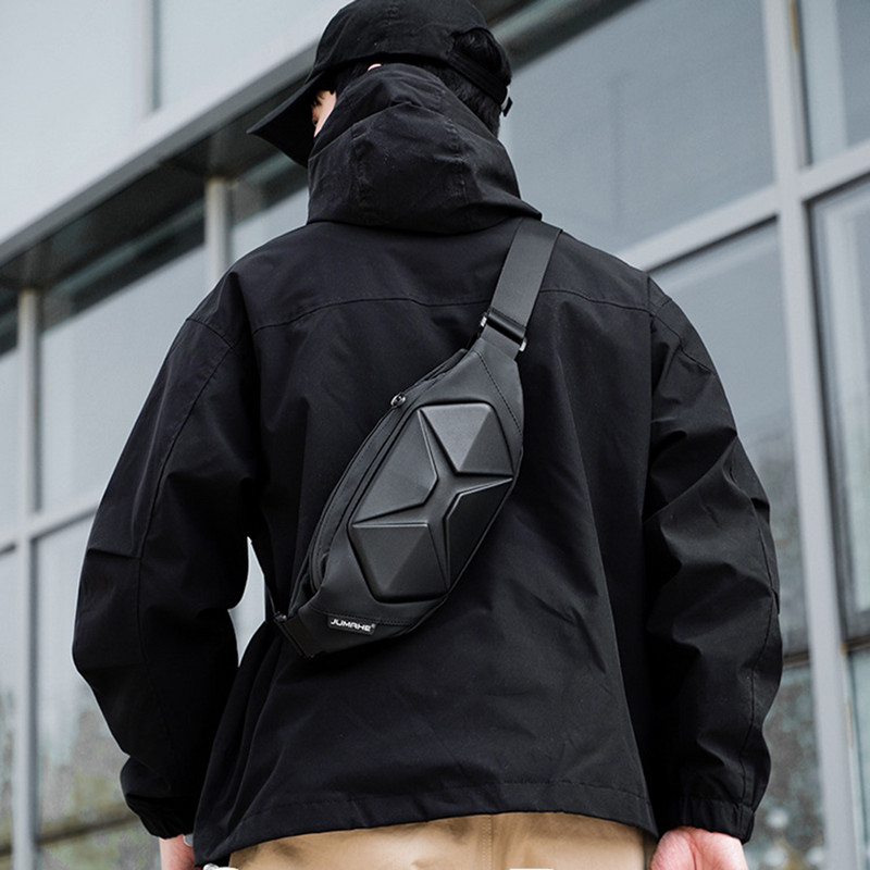 Genți de talie cu carcasă dură, ocazionale, antifurt, pentru bărbați, geantă de zi cu zi, reglabilă, multifuncțională, ușoară, pentru drumeții, alpinism