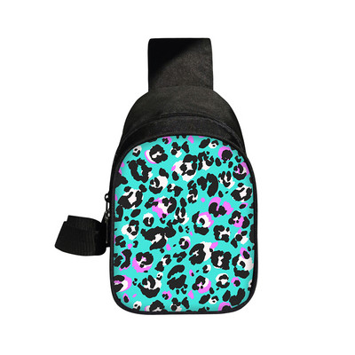 Leopardimustriline rinnakott Tiger Sebra Lehm Loomade triibud Crossbody kotid reisimiseks õlakott Moodne telefoni rahakotihoidja kingitus