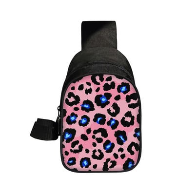 Leopardimustriline rinnakott Tiger Sebra Lehm Loomade triibud Crossbody kotid reisimiseks õlakott Moodne telefoni rahakotihoidja kingitus