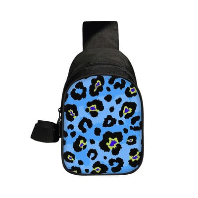 Leopardimustriline rinnakott Tiger Sebra Lehm Loomade triibud Crossbody kotid reisimiseks õlakott Moodne telefoni rahakotihoidja kingitus