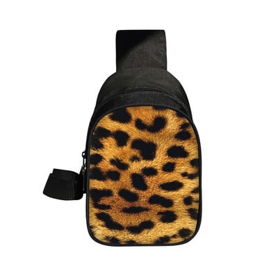 Leopardimustriline rinnakott Tiger Sebra Lehm Loomade triibud Crossbody kotid reisimiseks õlakott Moodne telefoni rahakotihoidja kingitus
