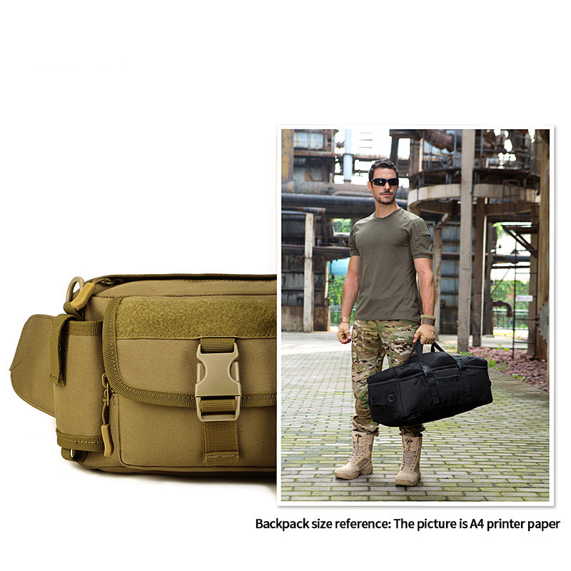 Visokokvalitetna muška vojna taktička torba oko struka Sportovi na otvorenom, biciklizam preko tijela torba za vodu Unisex planinarska torba
