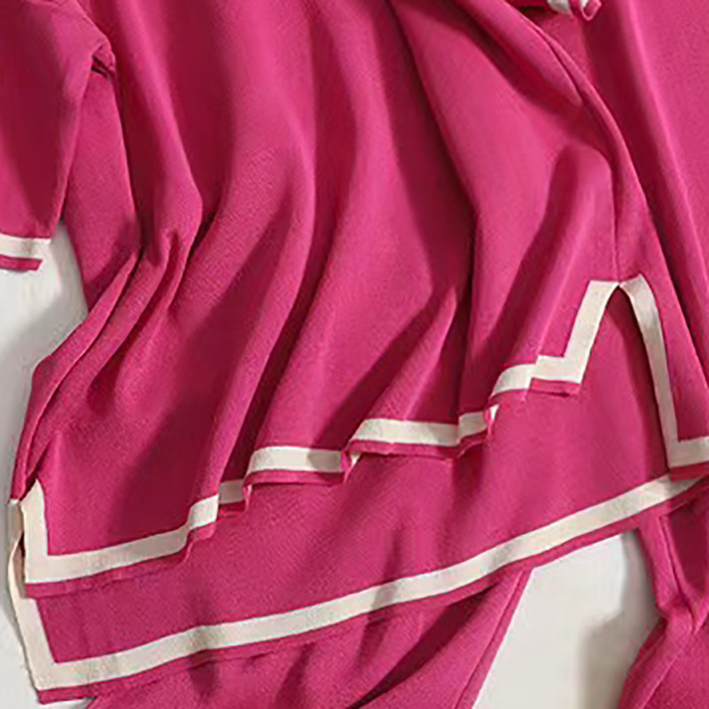 Naiste kampsunpükste komplekt vabaaja pulloverid, kostüümid, sügistalvised kootud lahtised lühikeste varrukatega O-kaelusega elegantsed topid Elastsed kampsunid